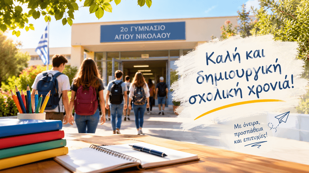 Καλή και δημιουργική σχολική χρονιά! Καλή και δημιουργική σχολική χρονιά!